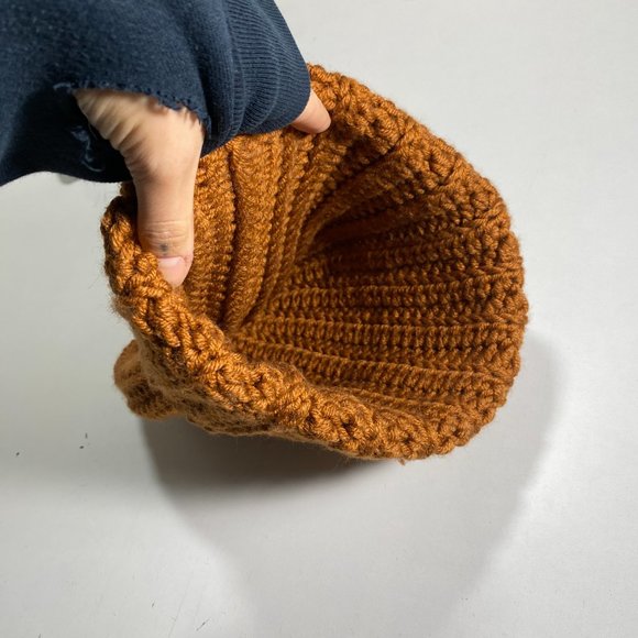 Chunky Hand Knit Cuffed Beanie - Picture 2 of 3